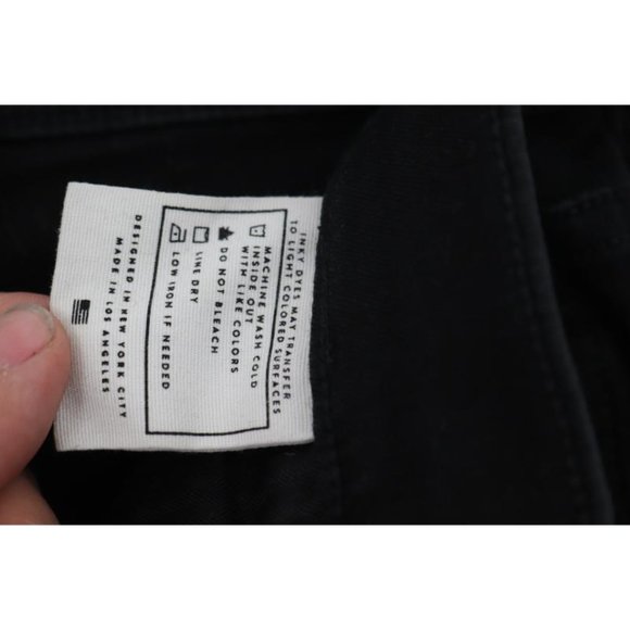 Ayr Jeans Womens 27 High Rise Skinny Jet Black Denim stretch pockets - Picture 9 of 12